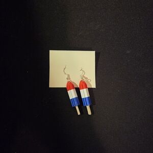 Red, White, and Blue Popsicle Earrings